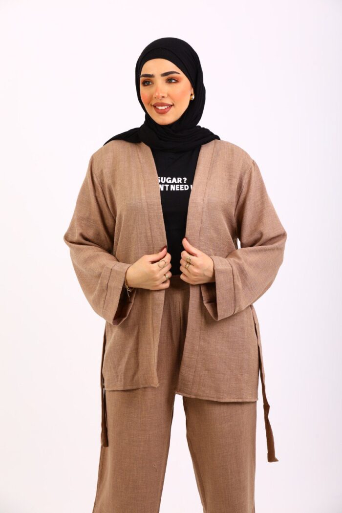 Kimono and Wide-Leg Pants Set - Image 9