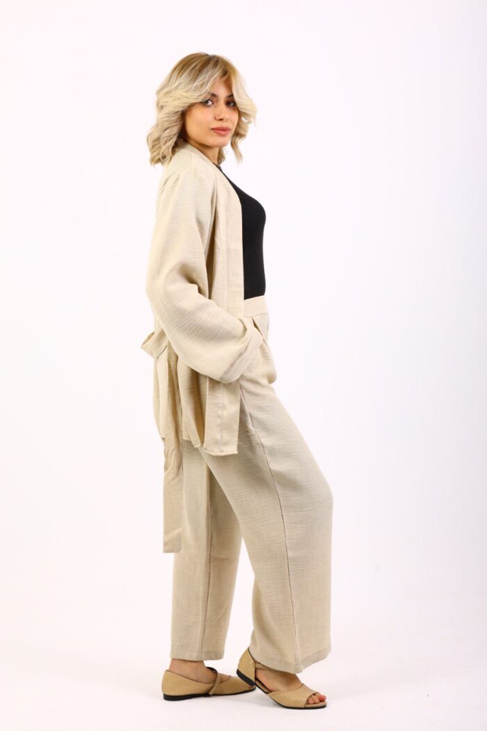 Kimono and Wide-Leg Pants Set - Image 11