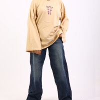 woman blue jeans
