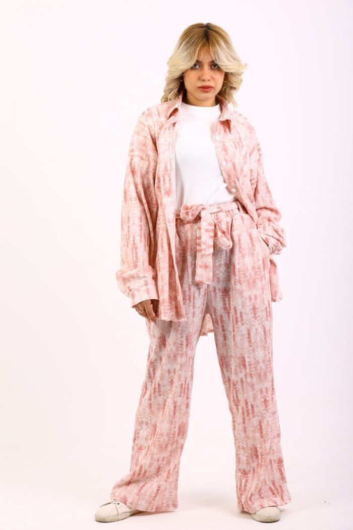 Cloud Printed Wide-Leg Pants - Image 3