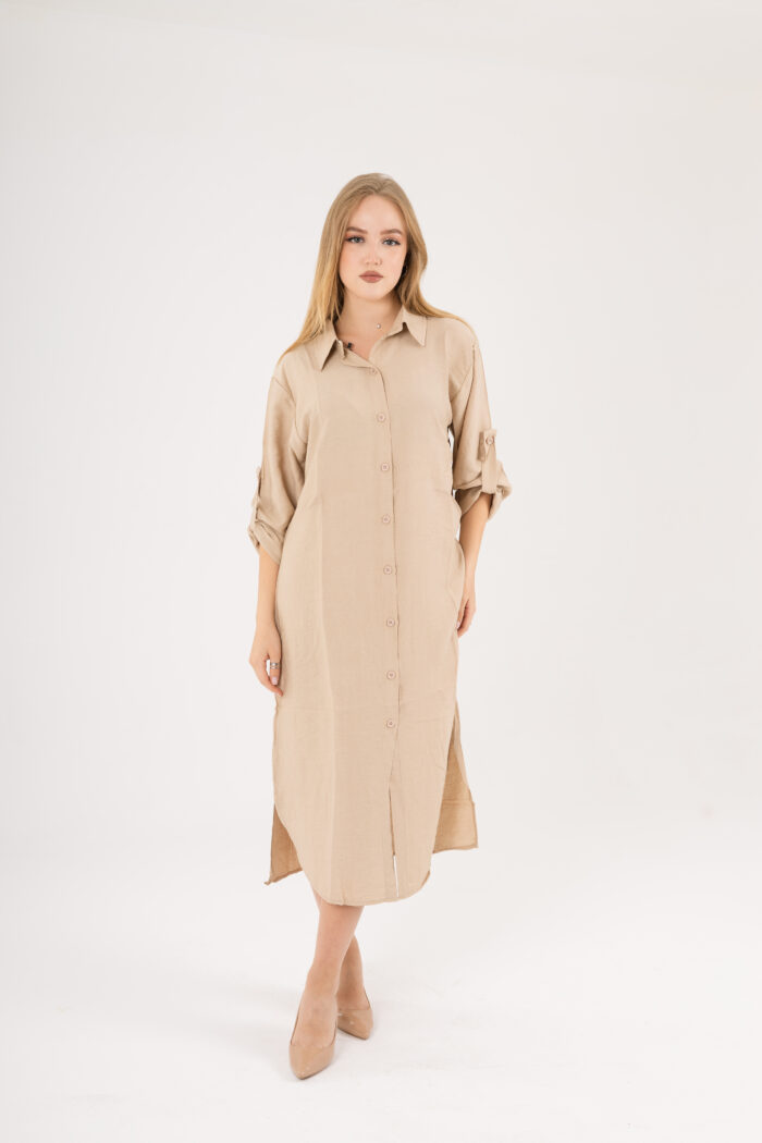 Long Shirt Dress linen - Image 27