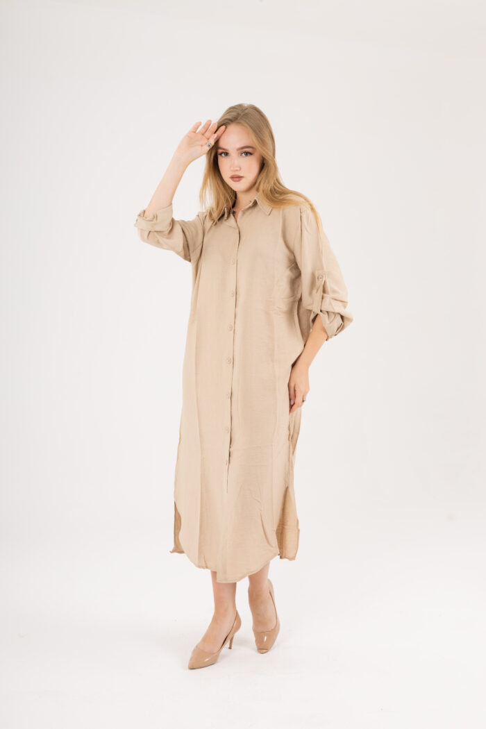 Long Shirt Dress linen - Image 25