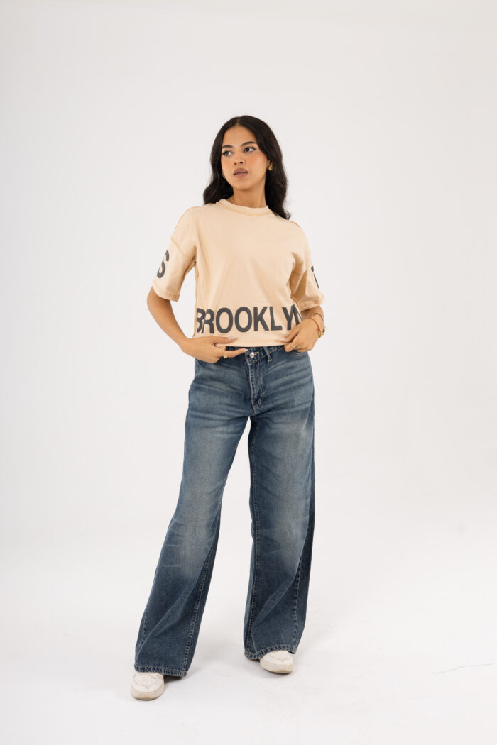 Brooklyn Vibes – Printed Crop T-shirt - Image 22