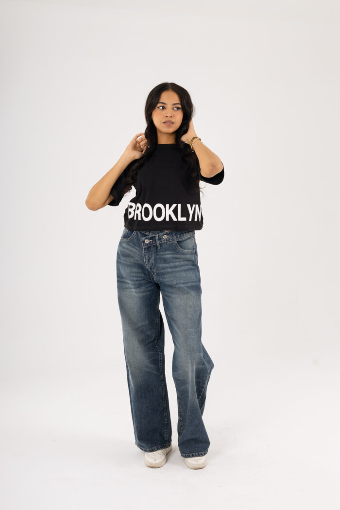 Brooklyn Vibes – Printed Crop T-shirt - Image 18
