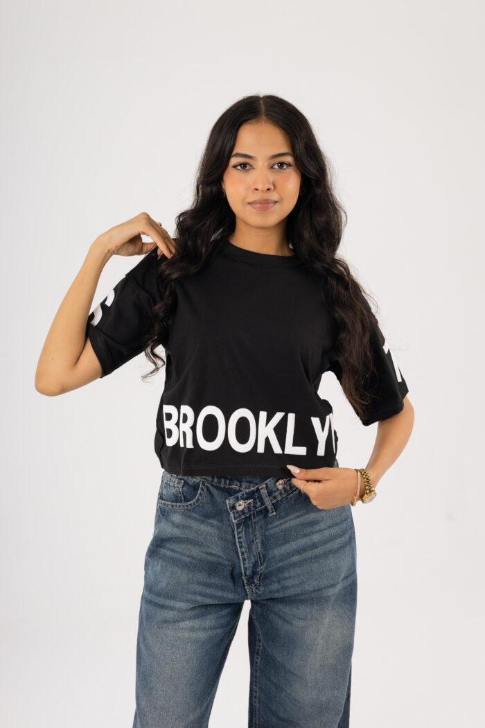 Brooklyn Vibes – Printed Crop T-shirt - Image 15