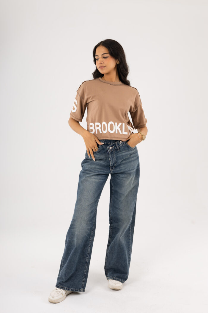 Brooklyn Vibes – Printed Crop T-shirt - Image 12