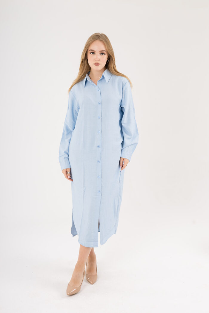 Long Shirt Dress linen - Image 16