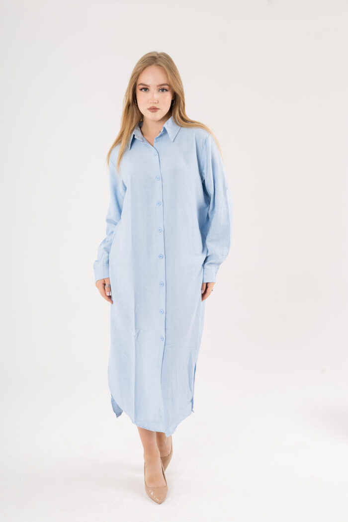 Long Shirt Dress linen - Image 17