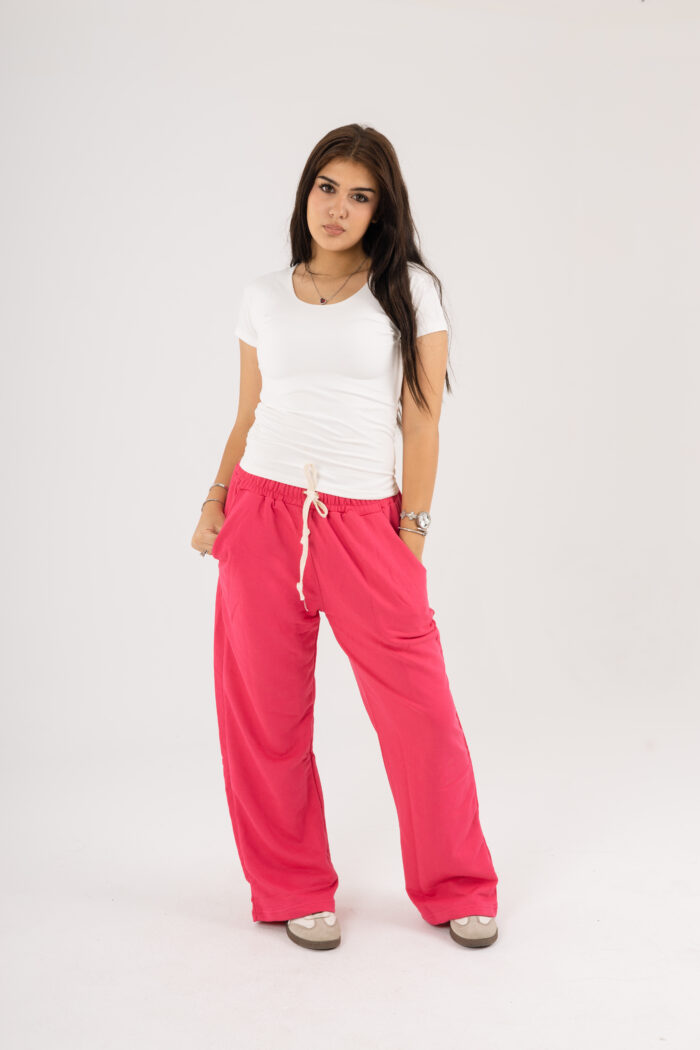 Wide-Leg Basic Sweatpants - Image 11