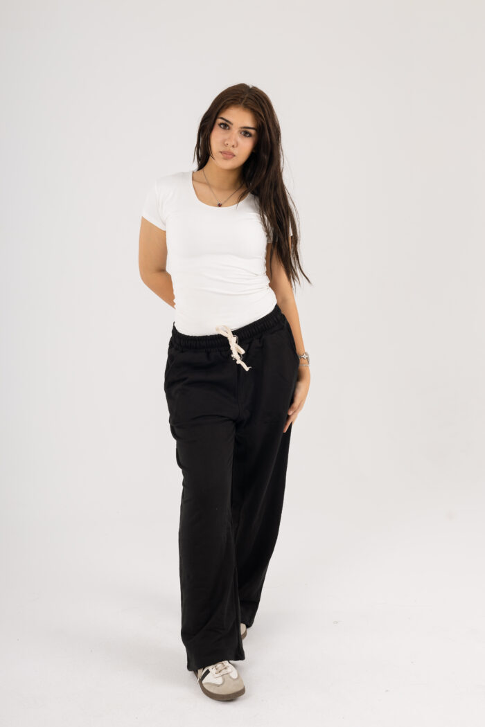 Wide-Leg Basic Sweatpants - Image 16