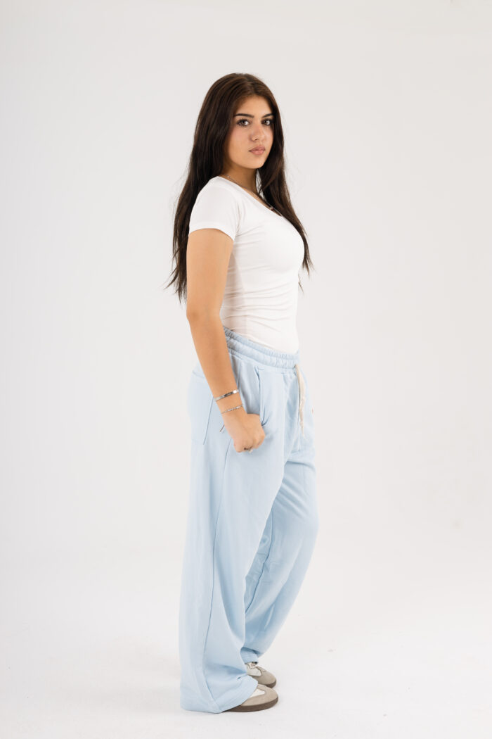 Wide-Leg Basic Sweatpants - Image 22