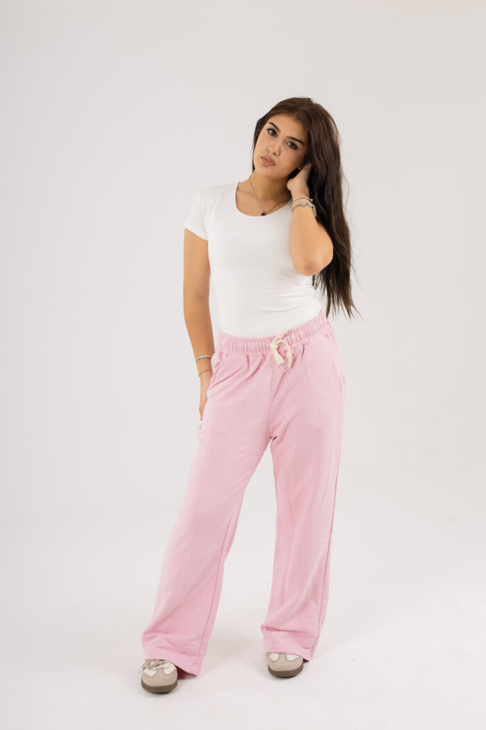 Wide-Leg Basic Sweatpants - Image 25