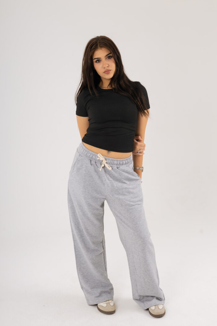 Wide-Leg Basic Sweatpants - Image 34