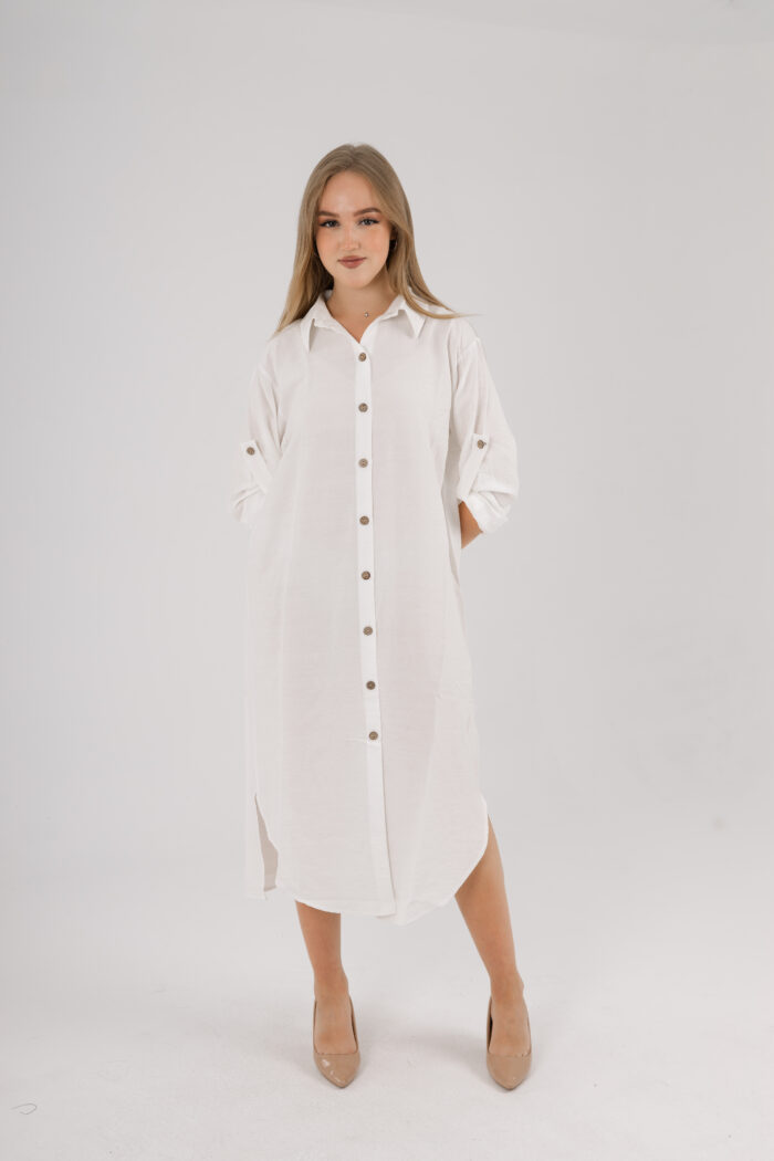Long Shirt Dress linen - Image 14