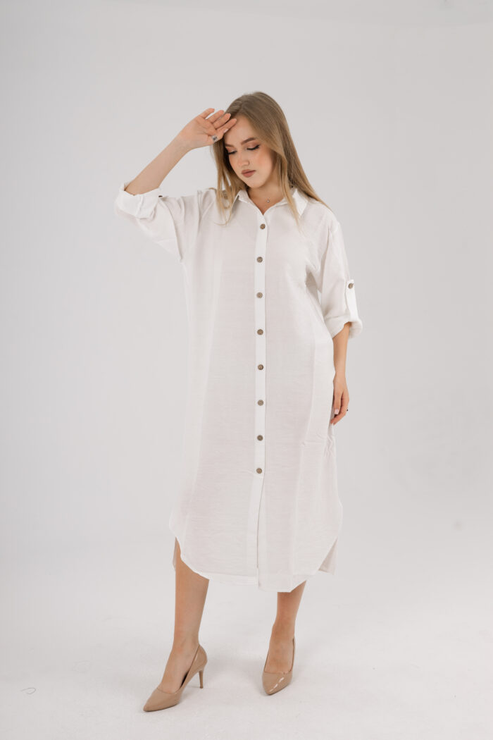 Long Shirt Dress linen - Image 12