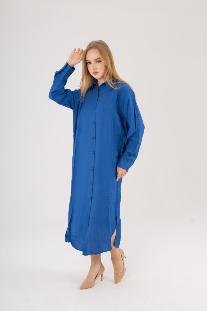 Long Shirt Dress linen - Image 3