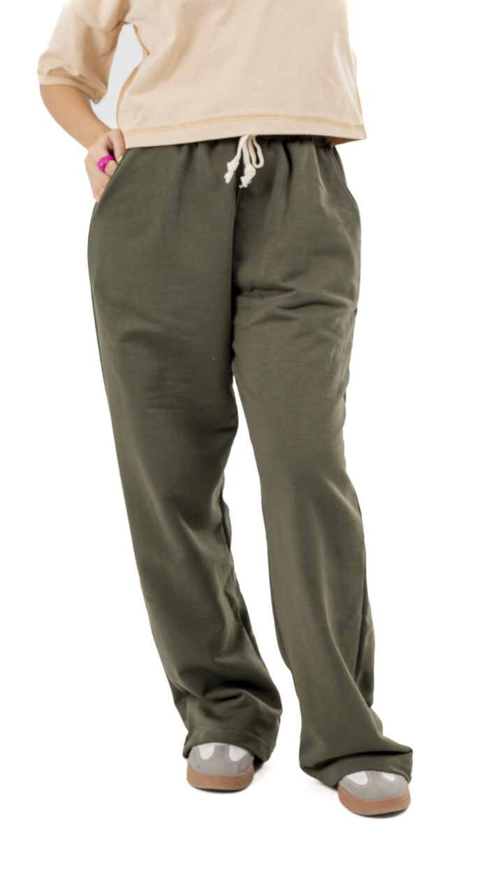 Wide-Leg Basic Sweatpants - Image 8