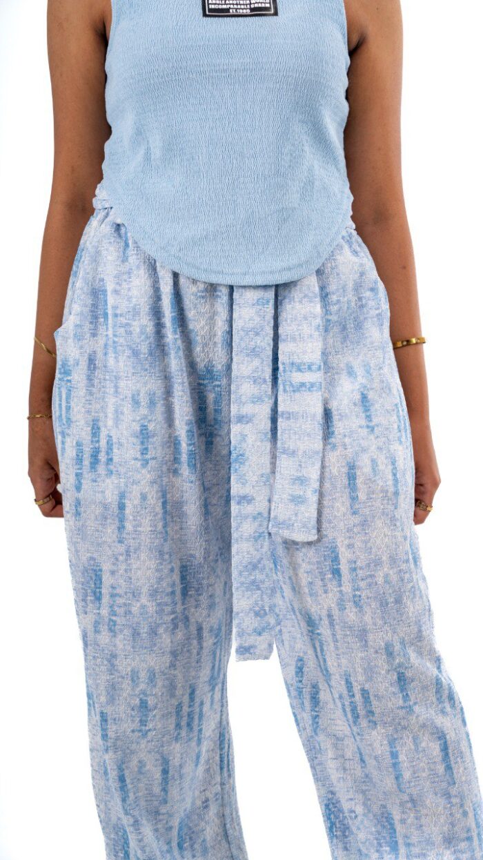 Cloud Printed Wide-Leg Pants - Image 13