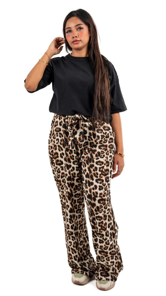 Cloud Printed Wide-Leg Pants - Image 11