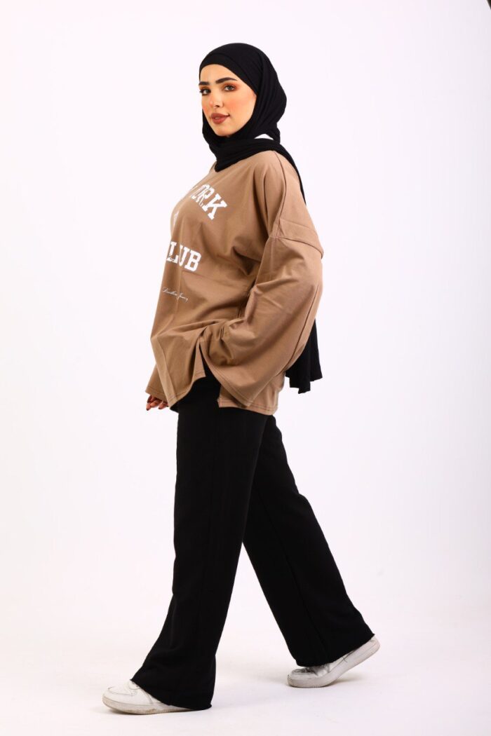 Wide-Leg Basic Sweatpants