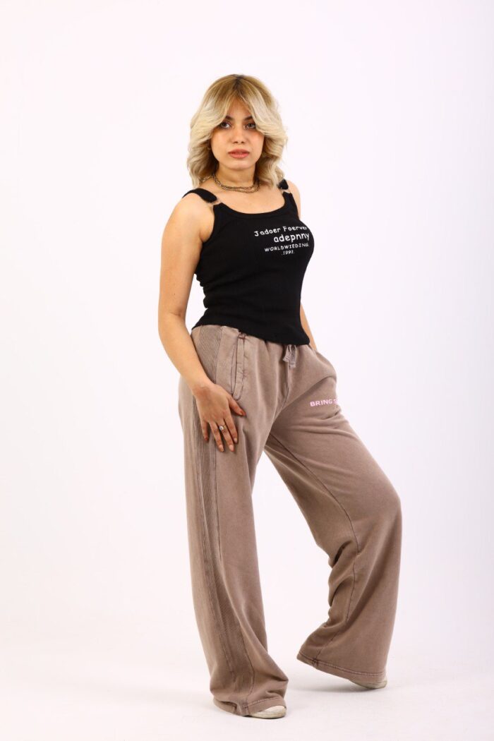 wide leg washed sweatpant - Image 3