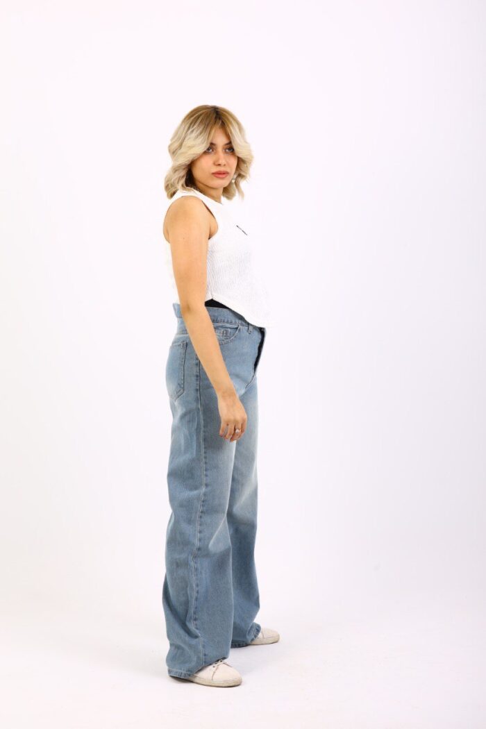 wide leg washed Jeans - Image 3