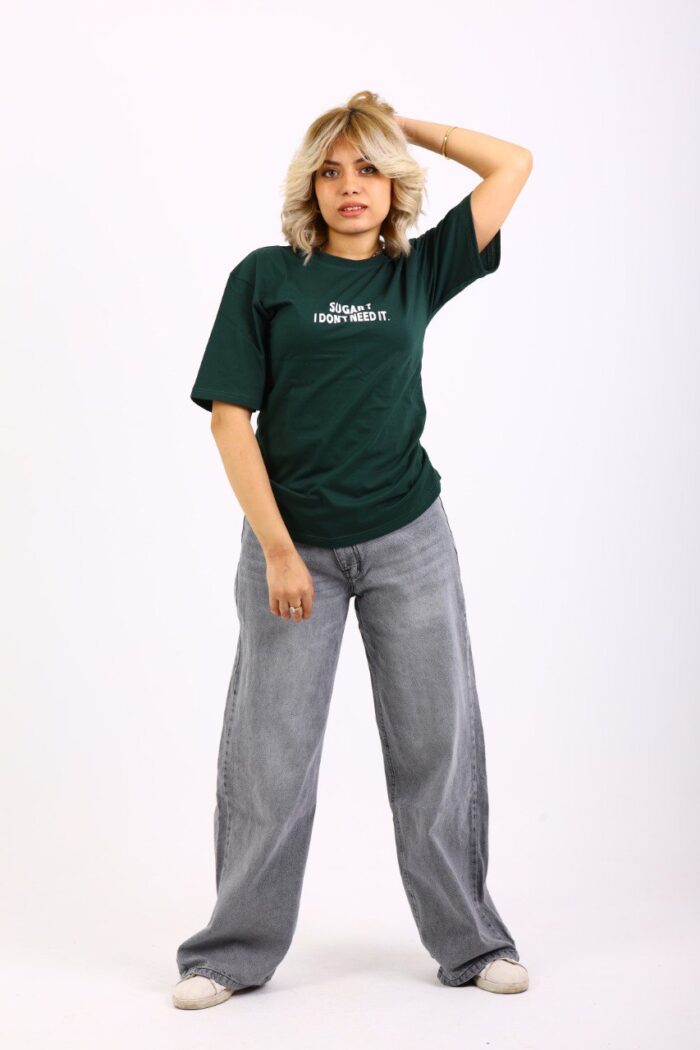 wide leg washed Gray Jeans