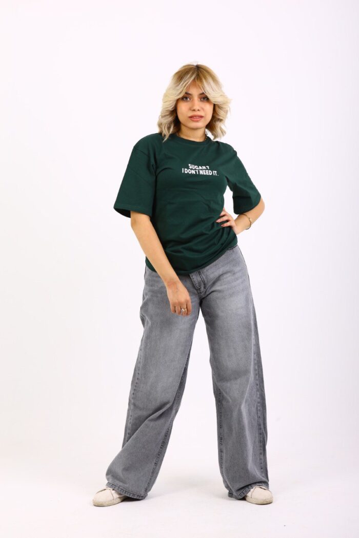 wide leg washed Gray Jeans - Image 5