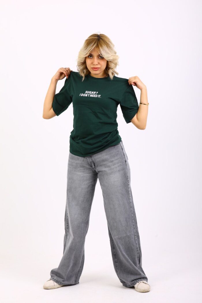 wide leg washed Gray Jeans - Image 3