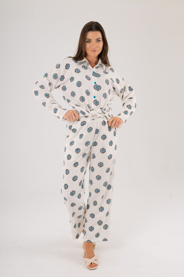 Full printed ethnic oversize set