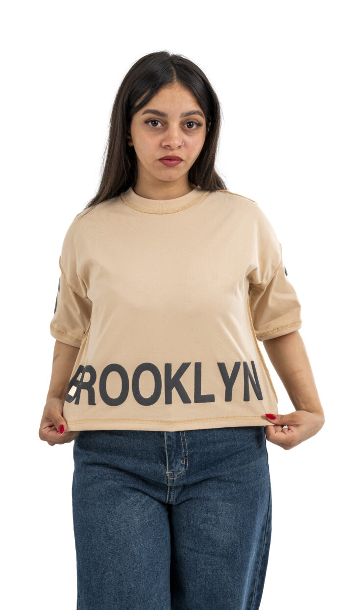 Brooklyn Vibes – Printed Crop T-shirt - Image 5
