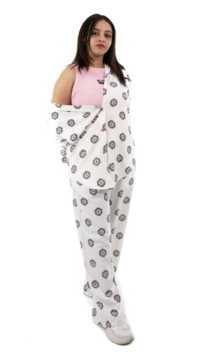 Oversized Printed Linen Set - Image 2