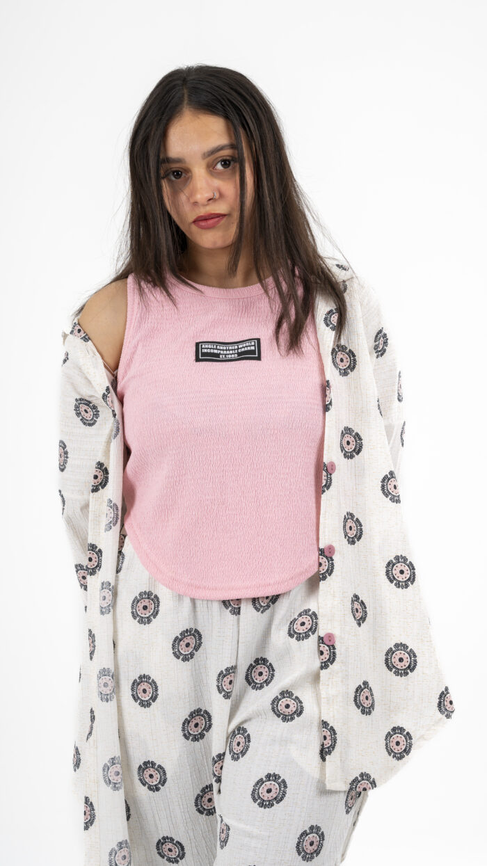Oversized Printed Linen Set - Image 3