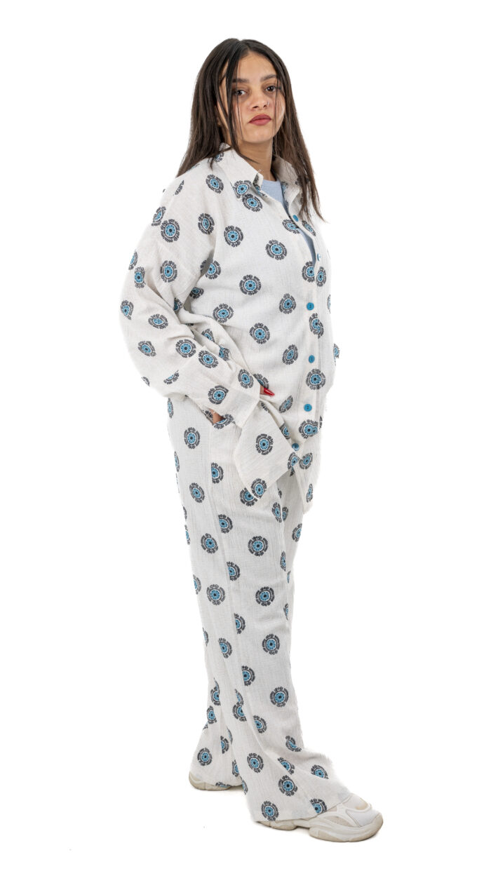 Oversized Printed Linen Set - Image 5