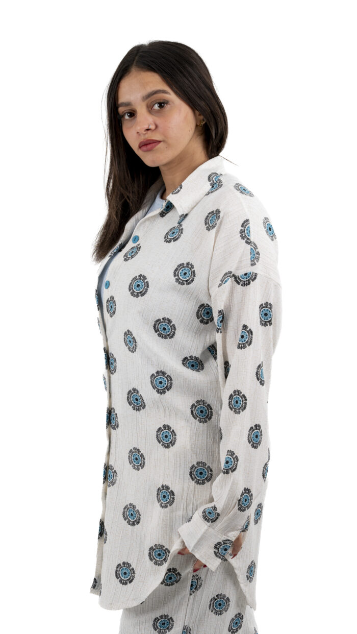 Oversized Printed Linen Set - Image 7