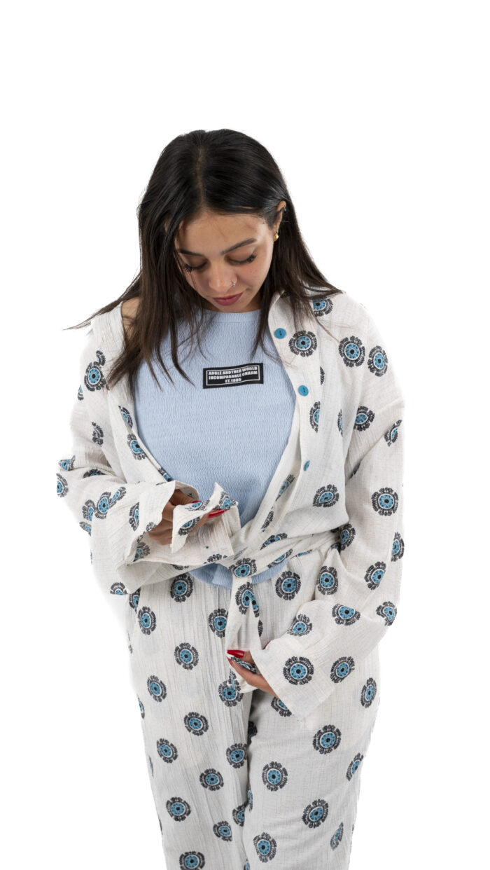 Oversized Printed Linen Set - Image 8