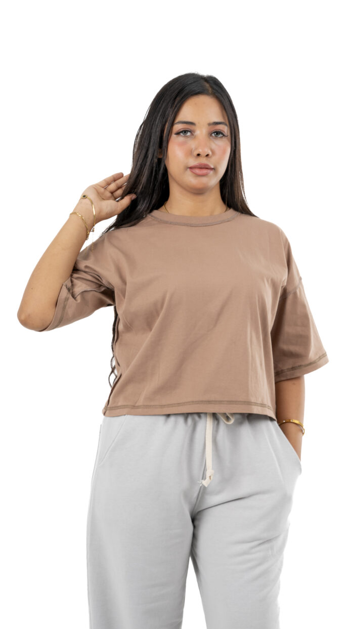Basic Cropped T-Shirt - Image 6