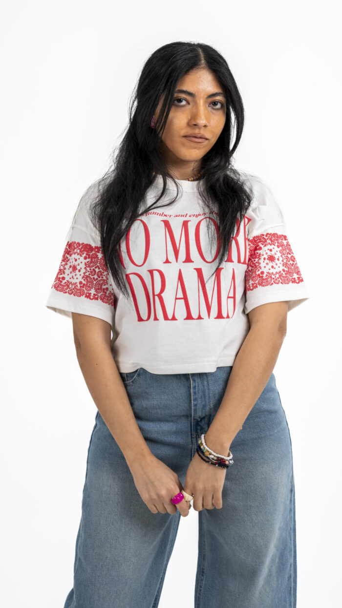 No More Drama – Printed Crop T-shirt - Image 9