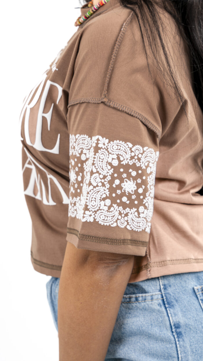 No More Drama – Printed Crop T-shirt - Image 3