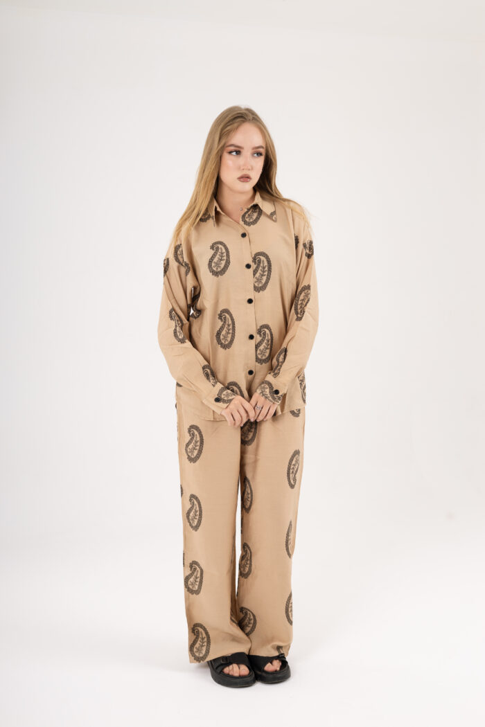 Paisley printed linen set - Image 17