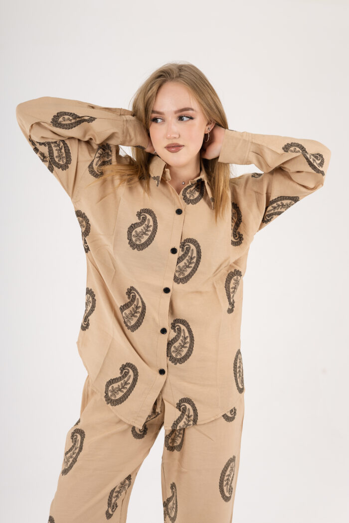 Paisley printed linen set - Image 19