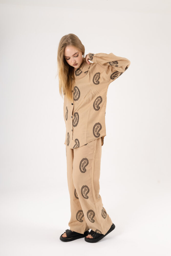 Paisley printed linen set - Image 21
