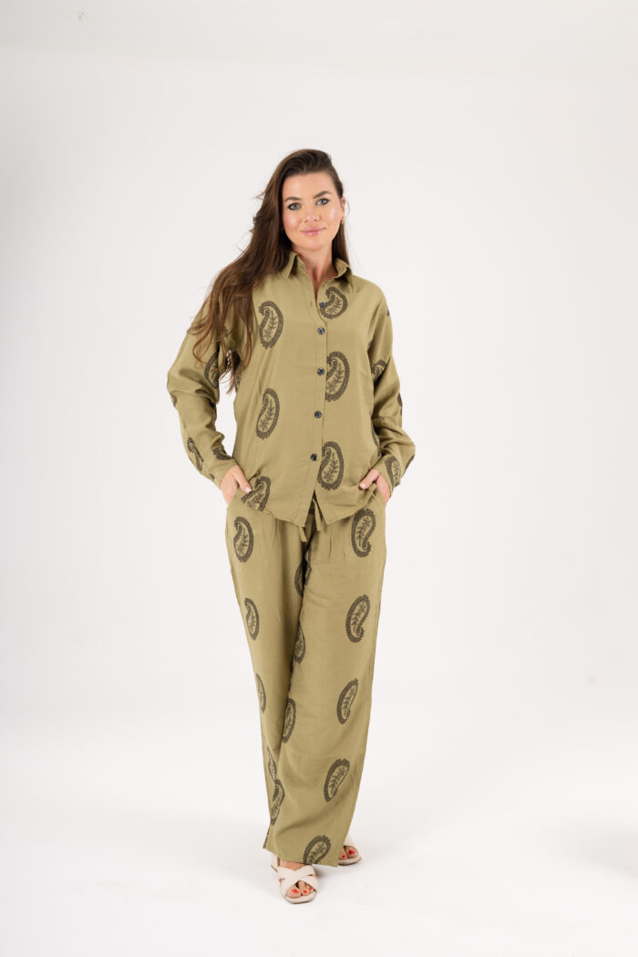Paisley printed linen set - Image 9