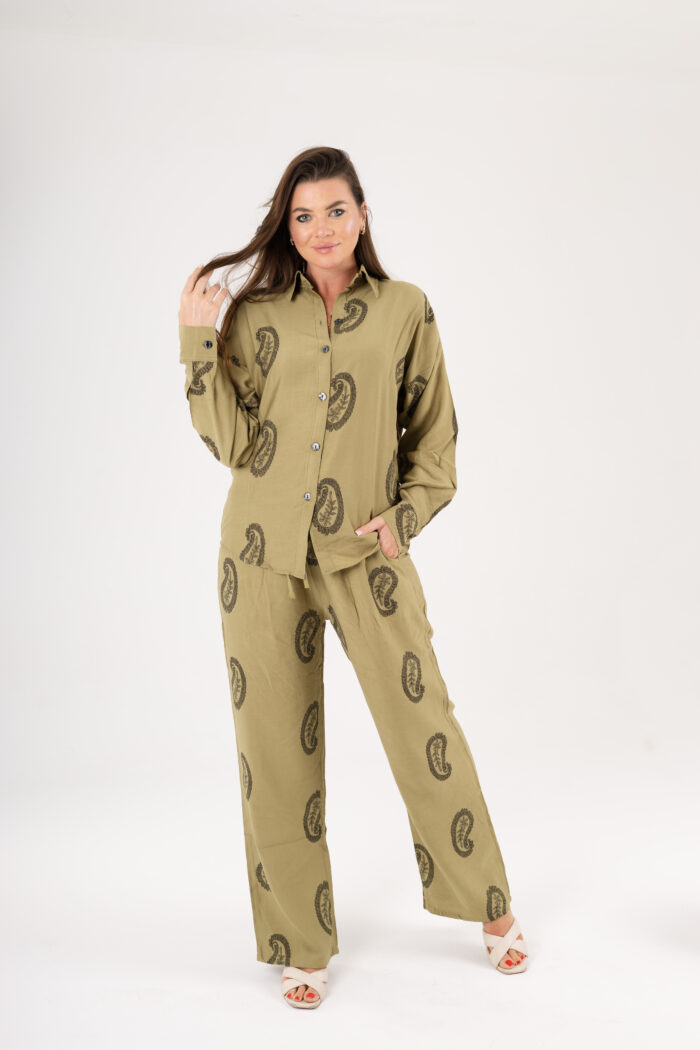 Paisley printed linen set - Image 10
