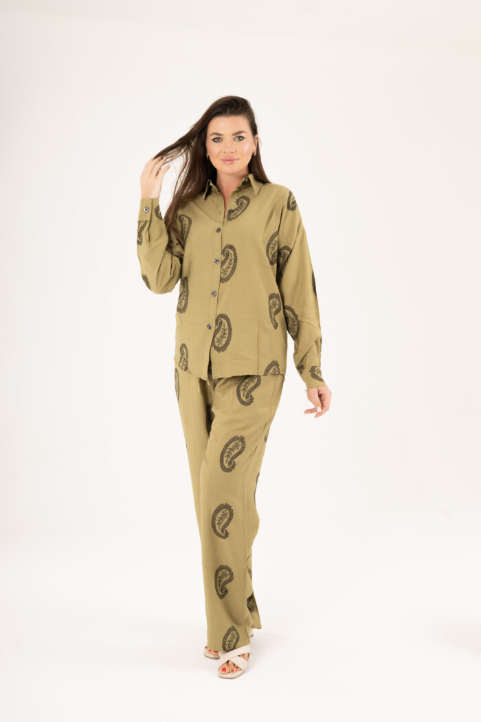 Paisley printed linen set - Image 11