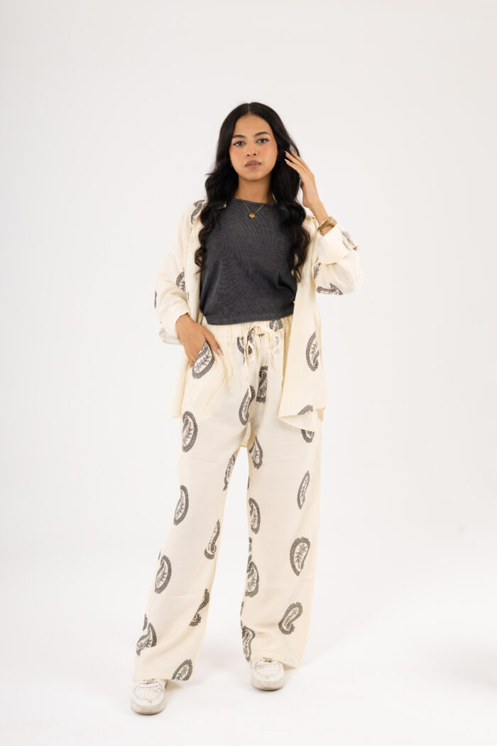 Paisley printed linen set - Image 14