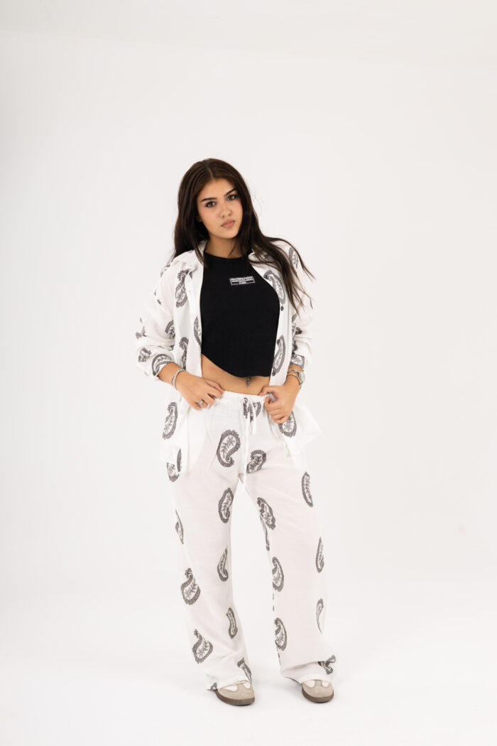 Paisley printed linen set - Image 5