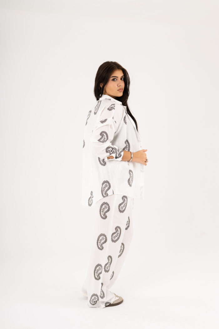 Paisley printed linen set - Image 3
