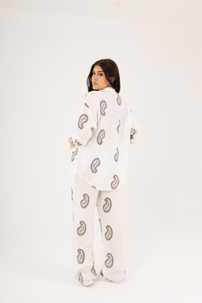 Paisley printed linen set - Image 2