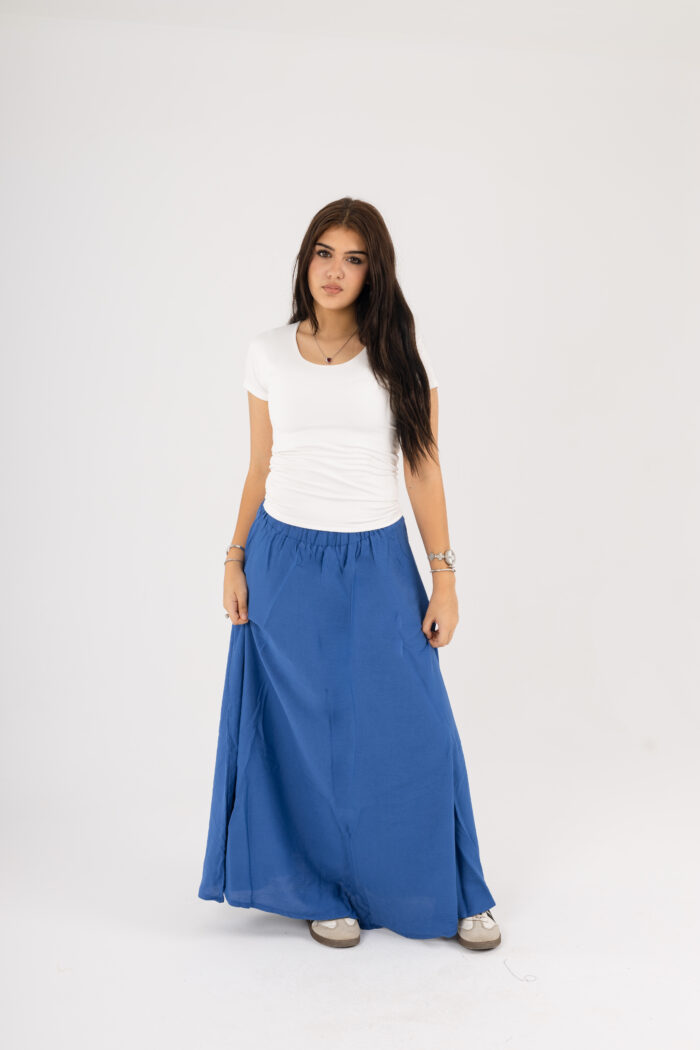 linen Maxi basic Skirt - Image 37